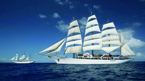 Sea Cloud at Sea